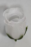 Бутон розы ВК-03, белая, шелк 7 см упак 20 шт